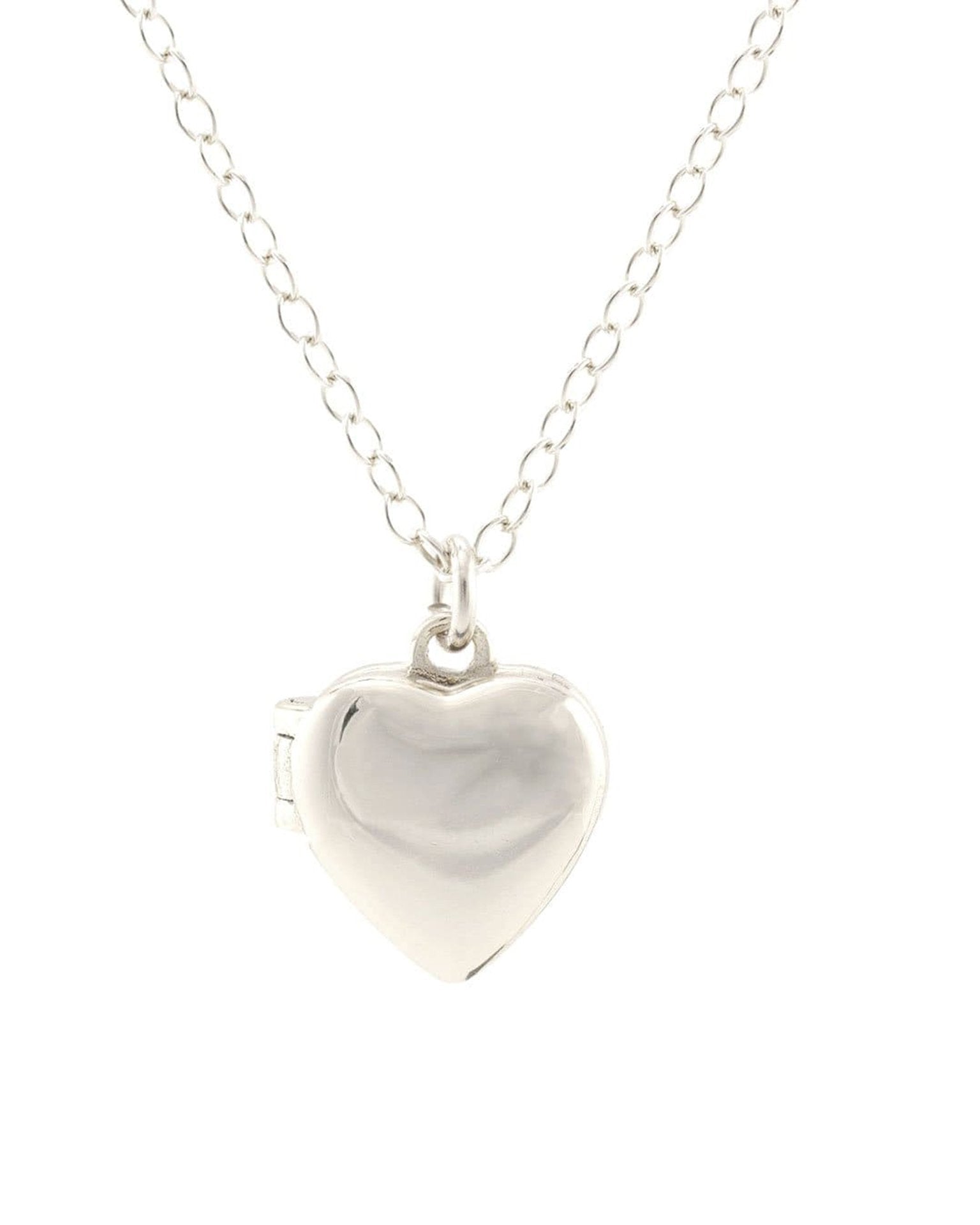 Kris Nations Small Heart Locket in Silver