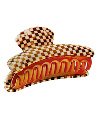 Machete Accessories Tortoise Checker Grande Heirloom Claw in Tortoise Checker