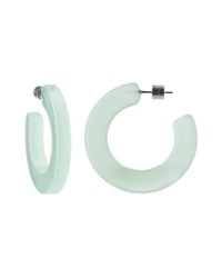 Machete Jewelry Sea Glass Kate Hoops in Sea Glass