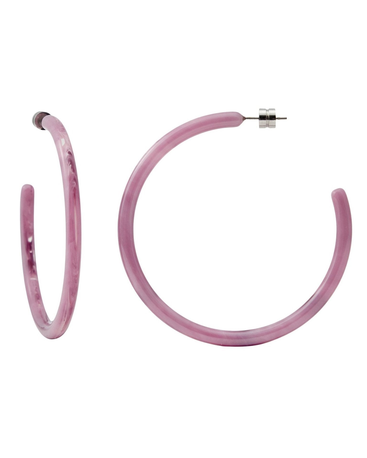 Machete Large Hoops in Orchid
