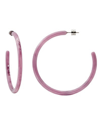 Machete Large Hoops in Orchid