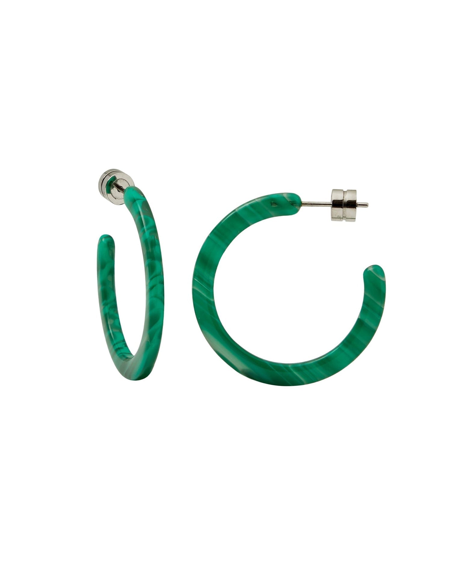 Machete Mini Hoops in Malachite