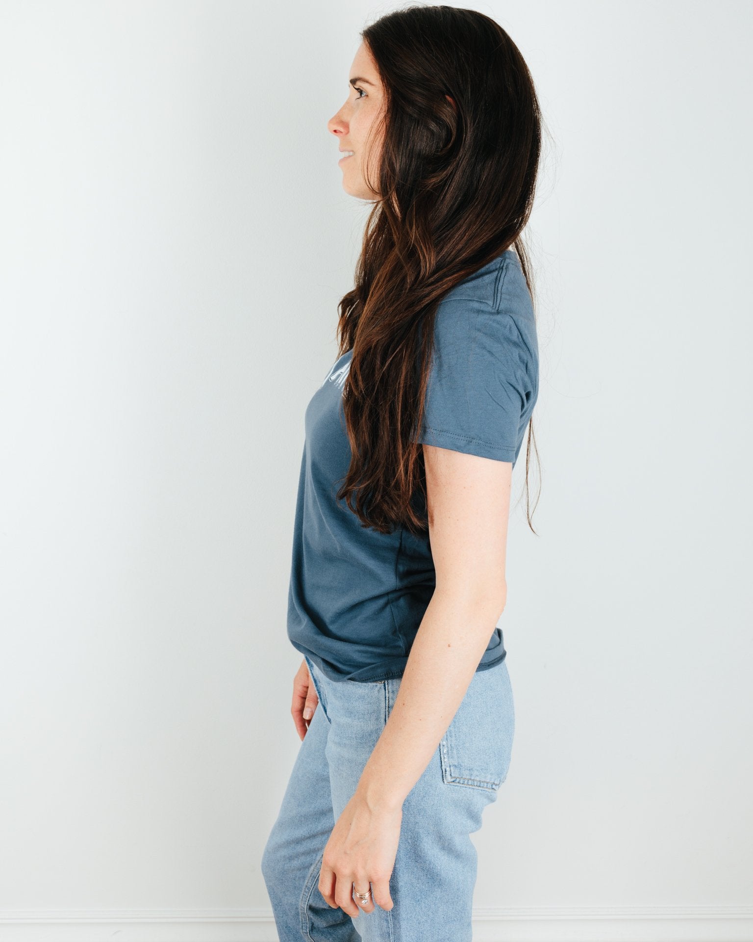 Milo in Maine Camp Maine Tee in Dark Blue