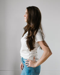 Milo in Maine Camp Maine Tee in Off White