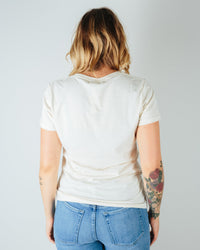 Milo in Maine Lobster Short Sleeve Crew in Off White