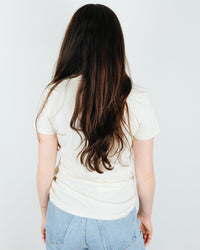 Milo in Maine Whale Short Sleeve Crew in Off White