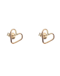 Nashelle Little Heart Studs in Gold