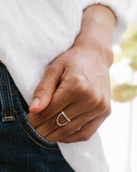 Nashelle Rising Sun Ring in Gold