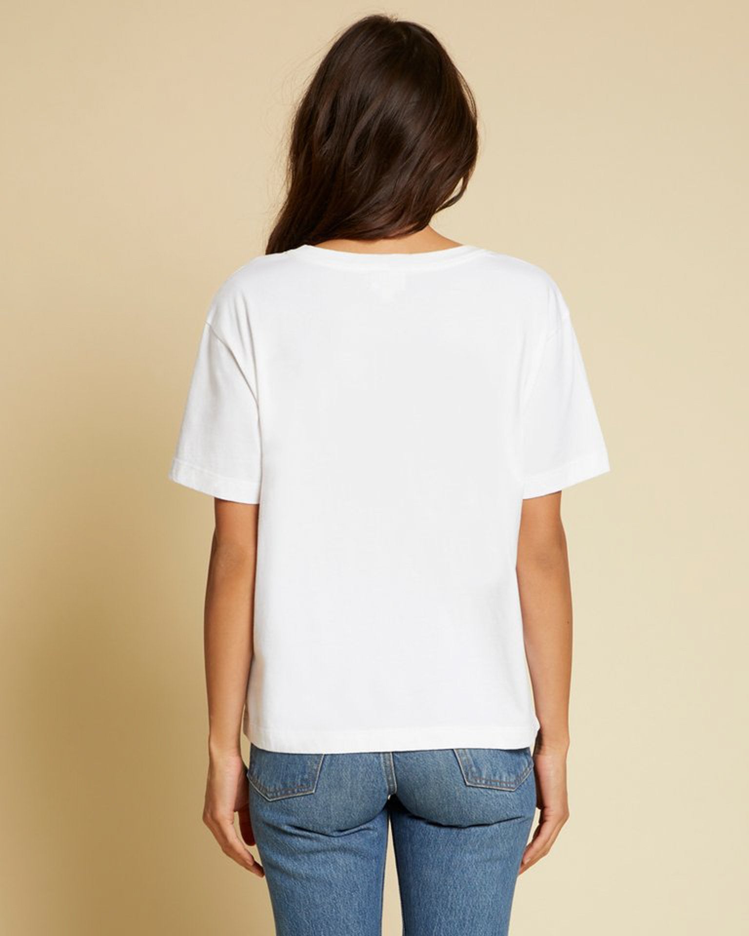 Nation Ltd Clothing Nina Vintage Fit V in White