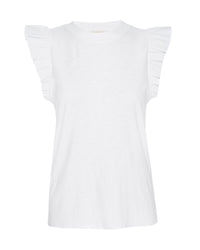 Nation LTD Paulette Tank Reverse Slub in White