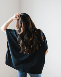 Frank & Eileen Olive Capelet Tee in British Royal Navy