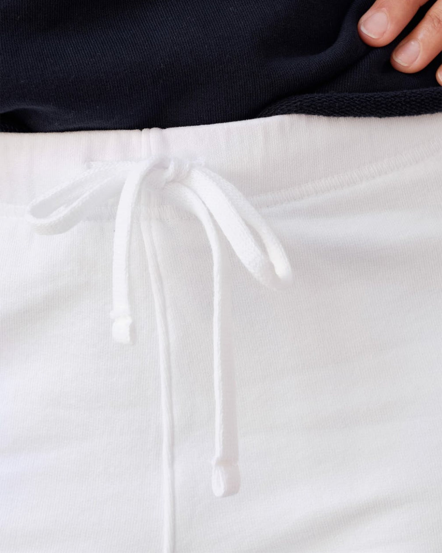 Frank & Eileen Catherine Cropped Wide Leg Sweatpant in White