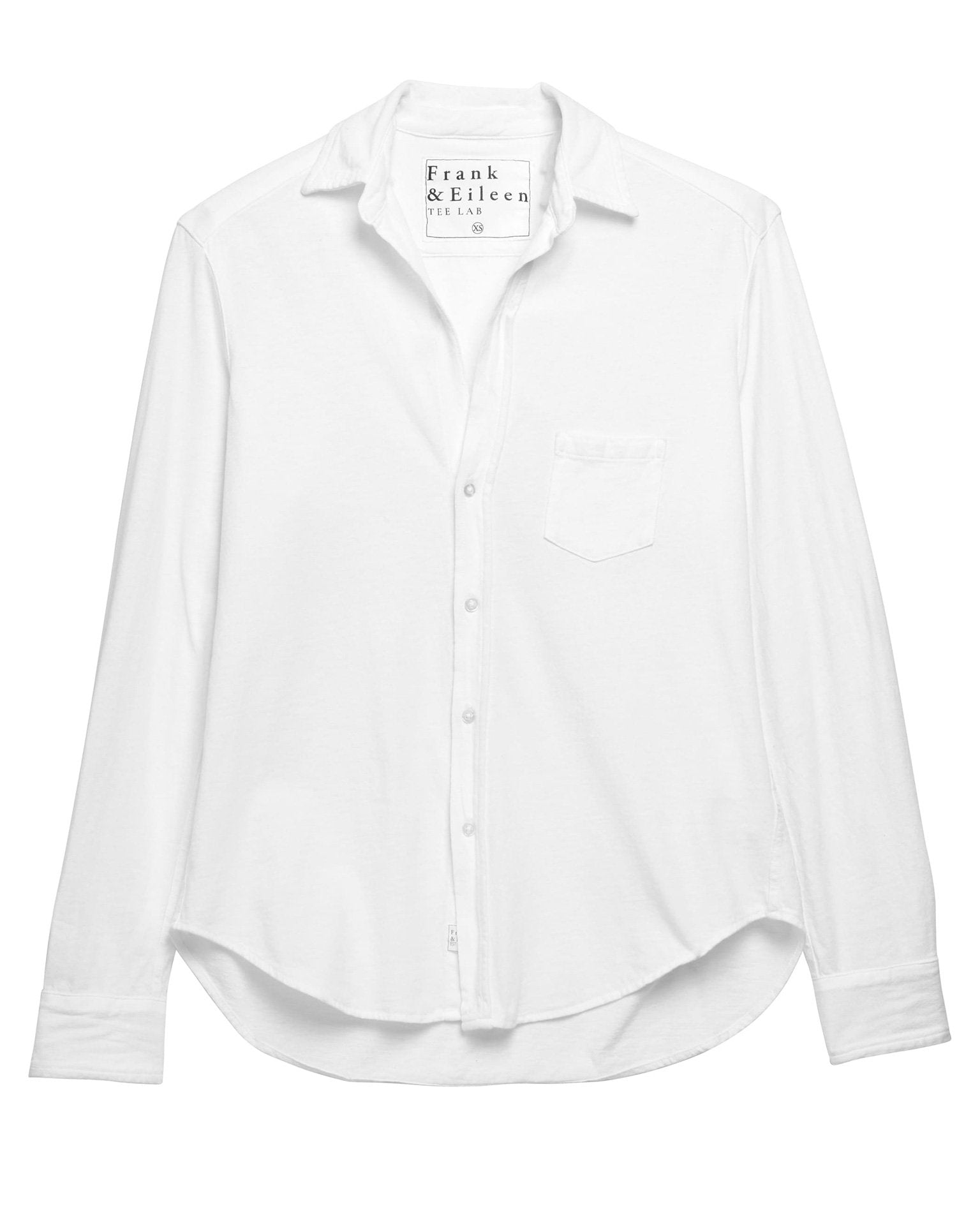 Frank & Eileen Eileen Knit Button Up in White