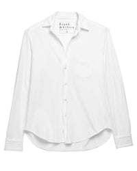 Frank & Eileen Eileen Knit Button Up in White