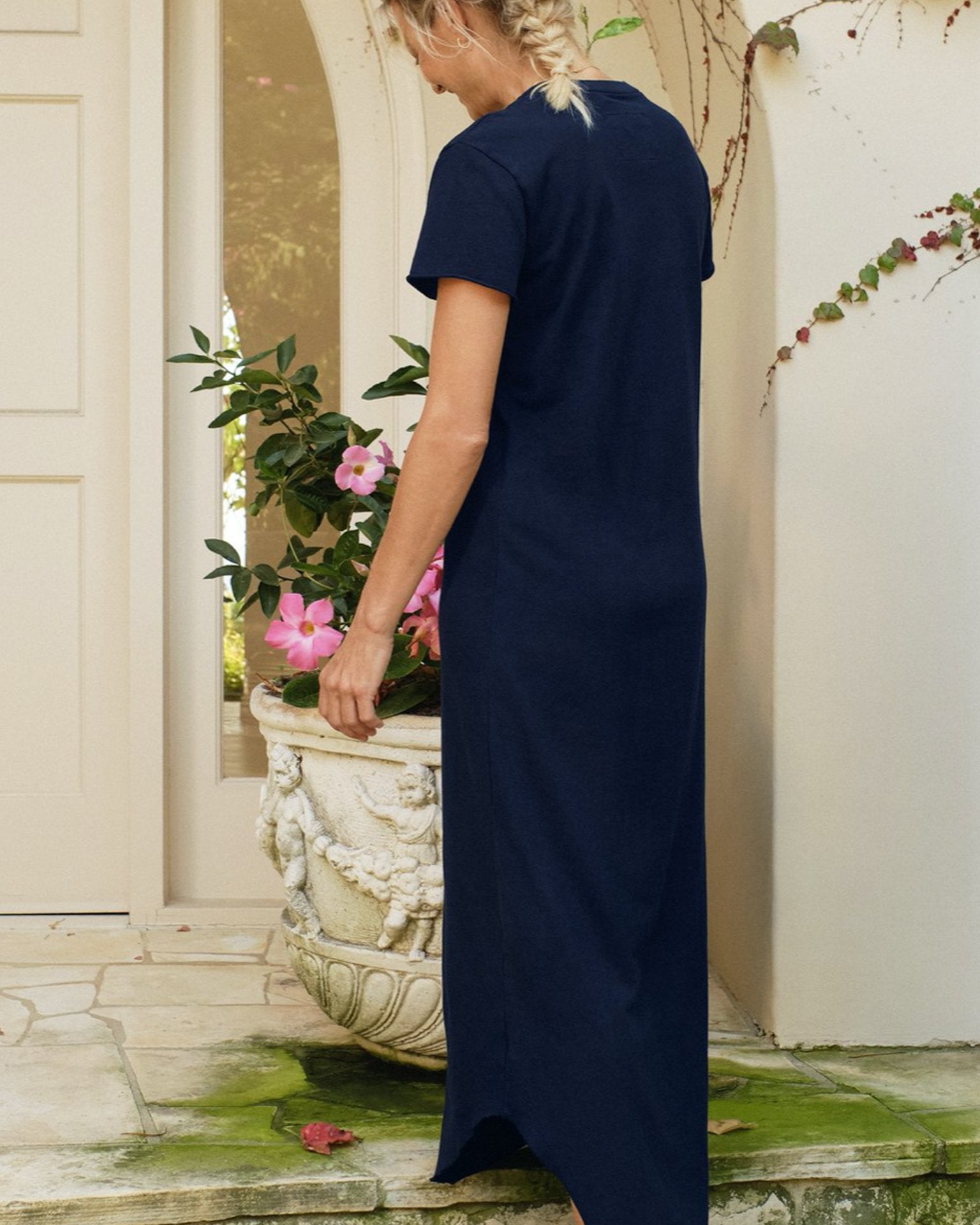 Frank & Eileen Harper Perfect Tee  Dress in British Royal Navy