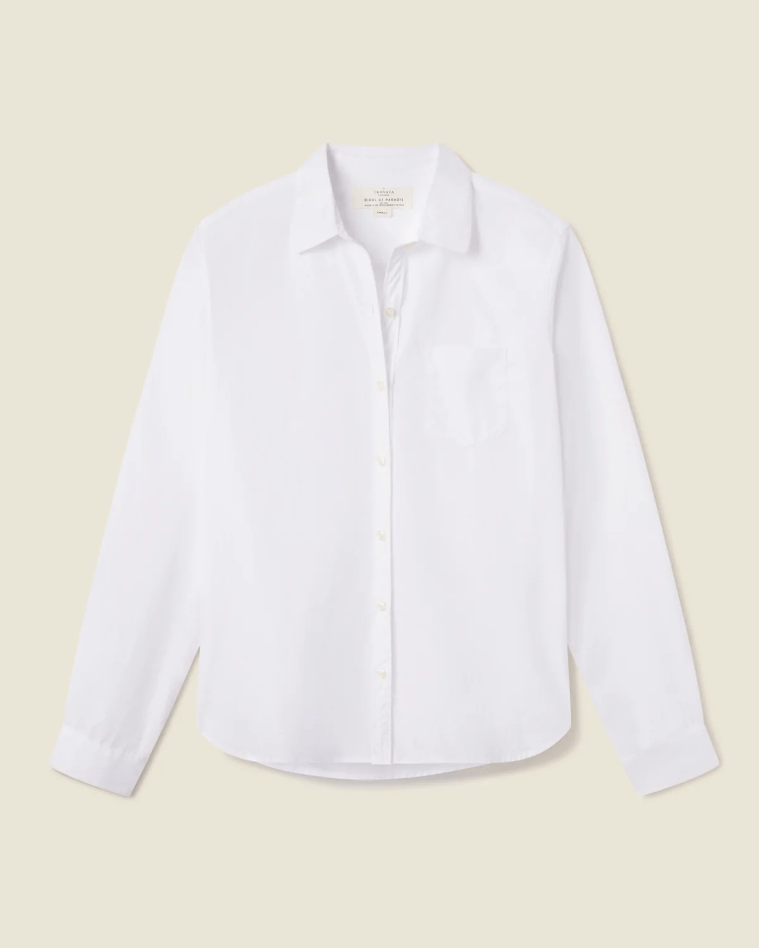 Trovata Birds of Paradis Grace Classic Shirt in White