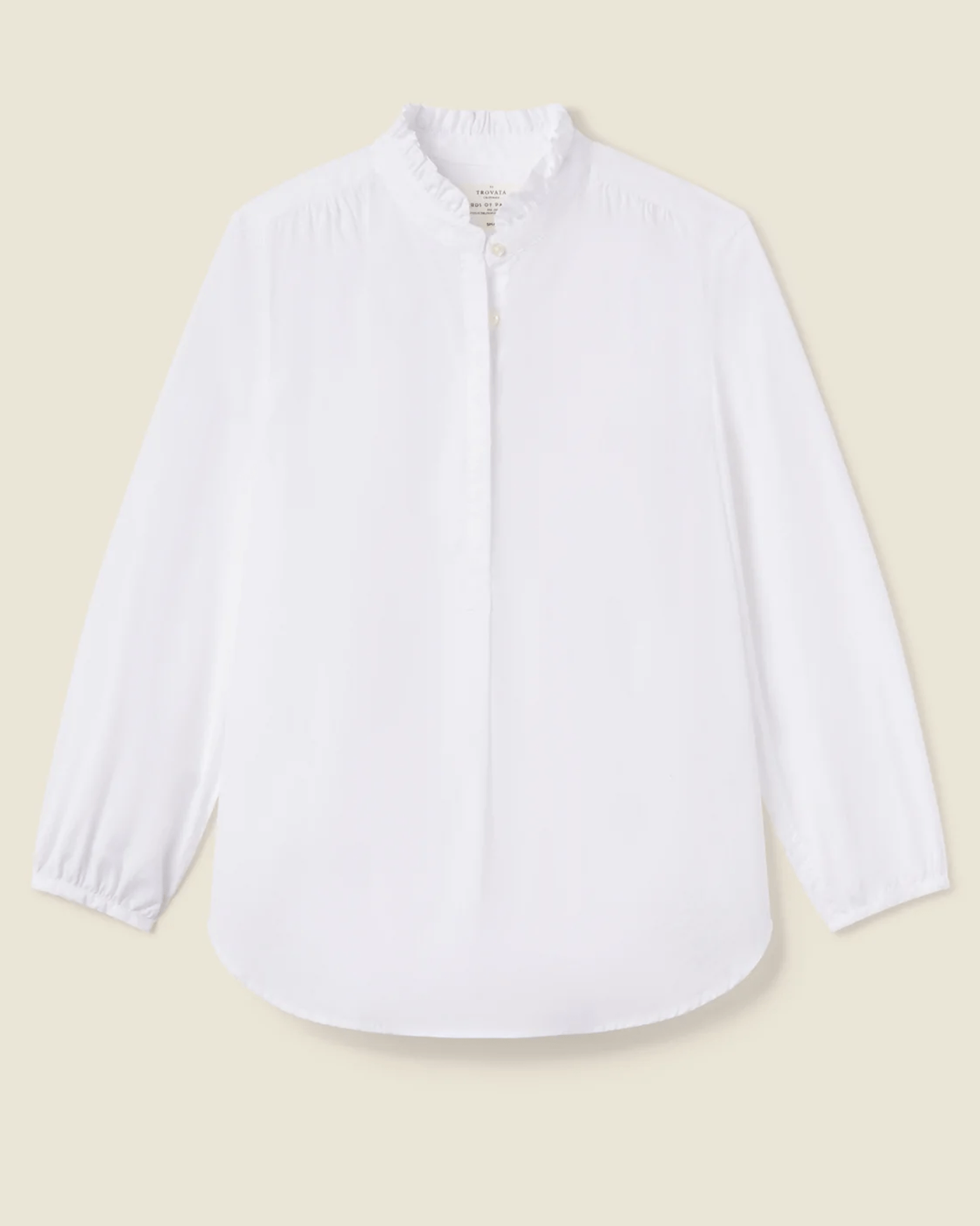 Trovata Birds of Paradis Sara B Henley Shirt in White