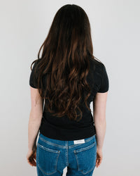 Velvet by Graham & Spencer Sierra S/S Crew Neck Top in Black