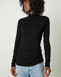 Velvet by Graham & Spencer Talisia Turtleneck Top in Black
