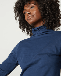 Velvet by Graham & Spencer Clothing Talisia Turtleneck Top in Midnight