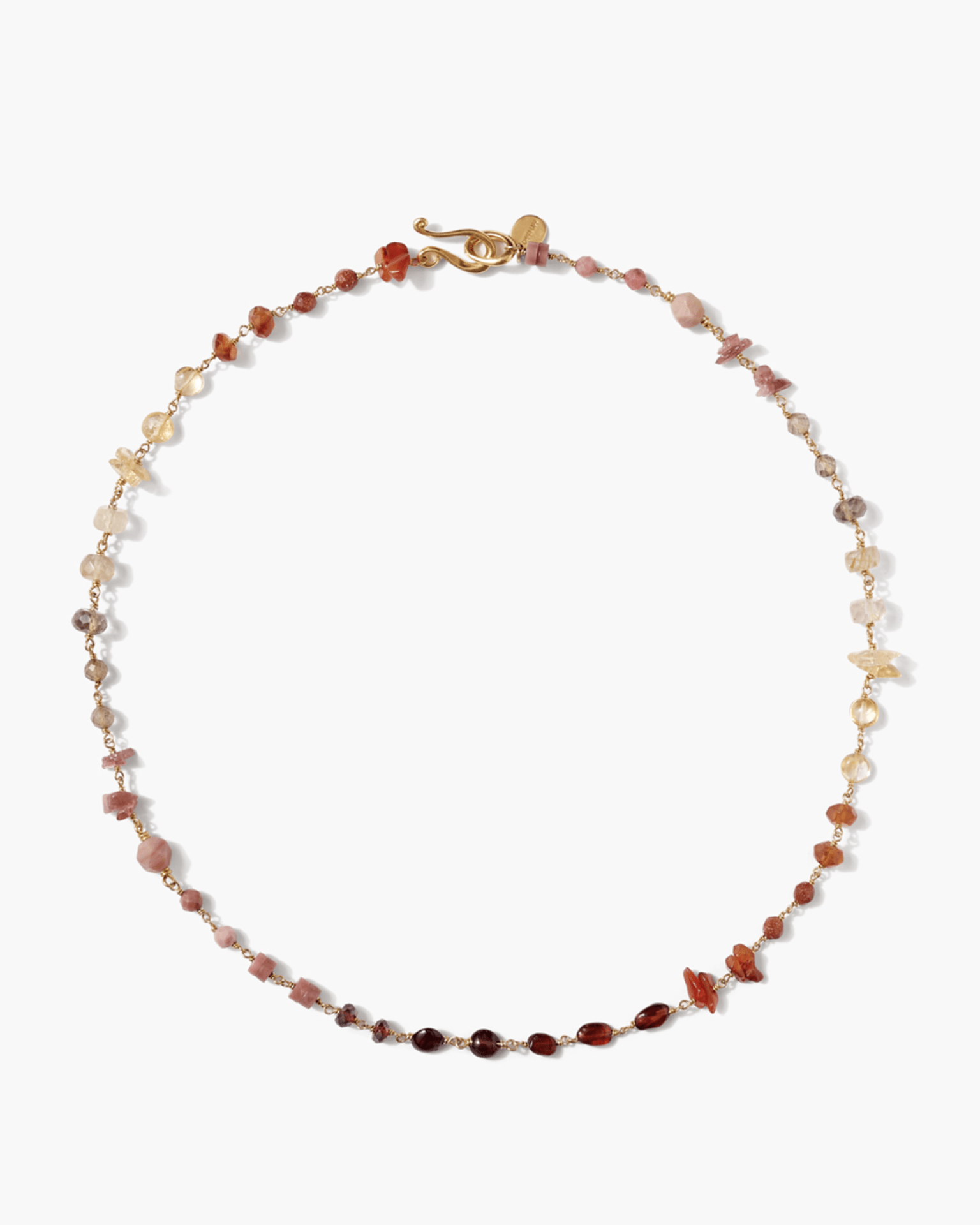 Chan Luu Daphne Beaded Necklace in Citrine Mix