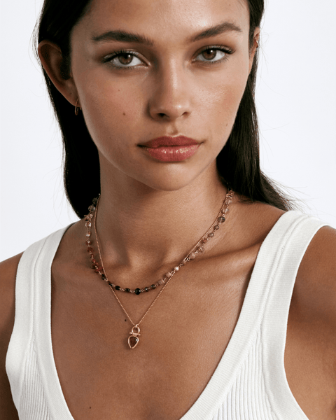 Chan Luu Daphne Beaded Necklace in Citrine Mix - Bliss Boutiques