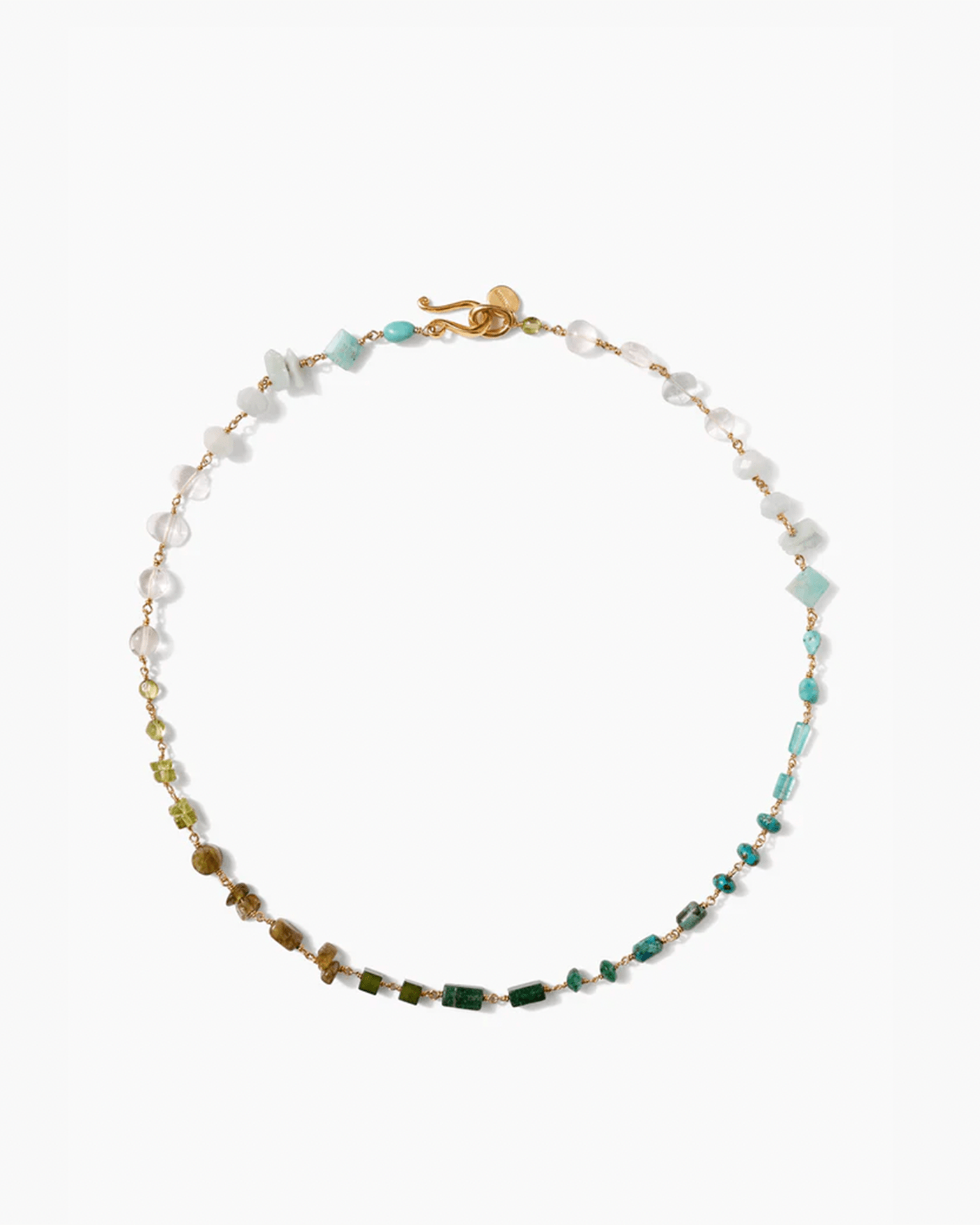 Chan Luu Daphne Beaded Necklace in Turquoise Mix
