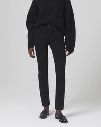 Citizens of Humanity Skyla Mid Rise Slim in Plush Black