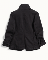 Frank & Eileen Dublin Tailored Blazer in Jet Black Denim