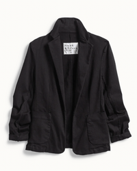 Frank & Eileen Dublin Tailored Blazer in Jet Black Denim