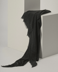 Grisal Accessories Charcoal Love Cashmere Scarf in Charcoal