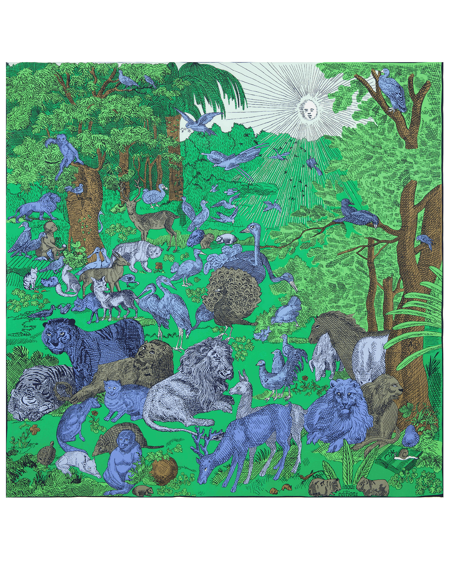 Inoui Editions Square 100 Reverie in Green