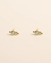 JaxKelly Tri Ball Studs - Fire Opal