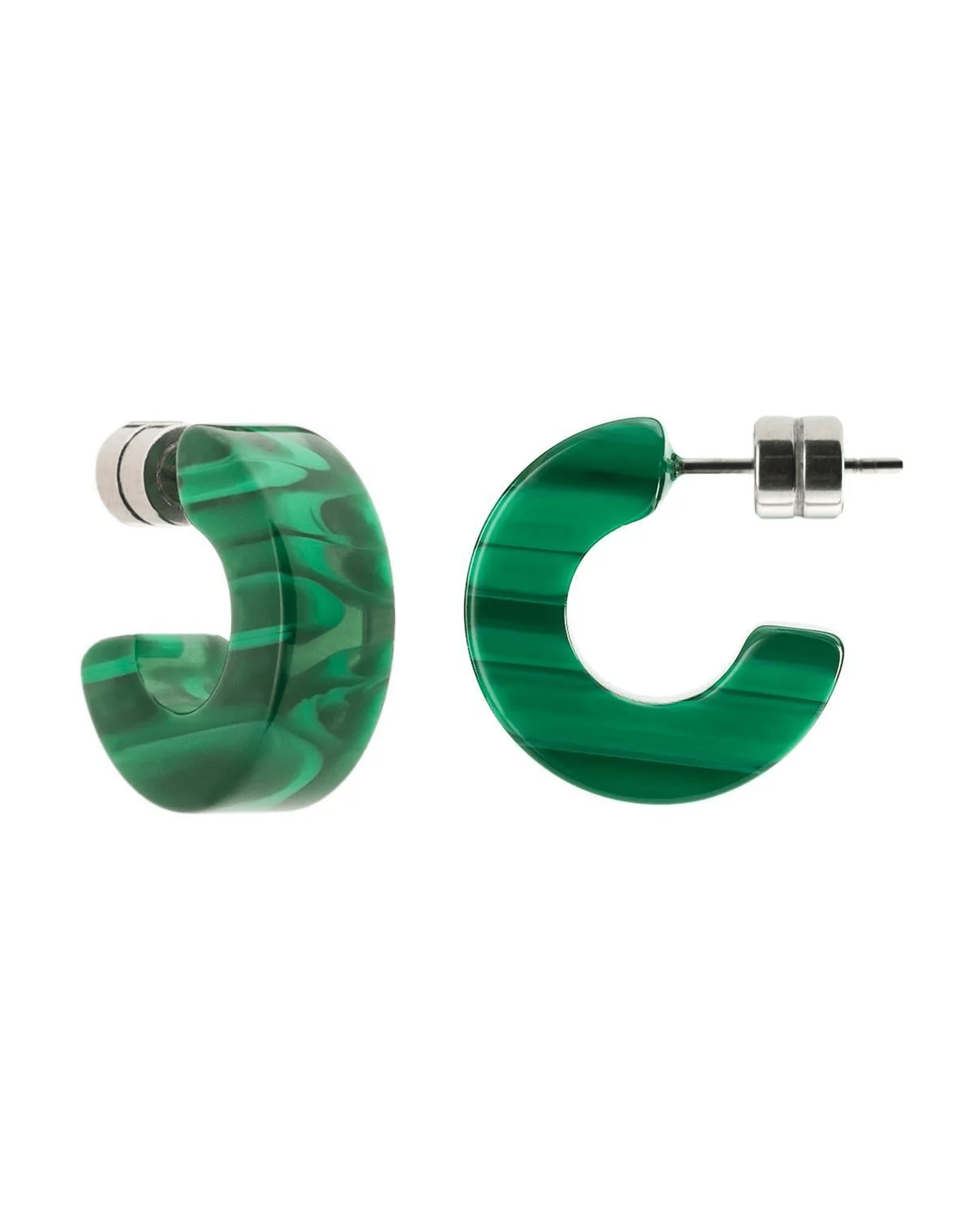 Machete Jewelry Malachite Muse Hoops in Malachite