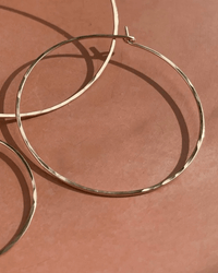 Token Jewelry Large Organic Hoops in 14K Gold Fill