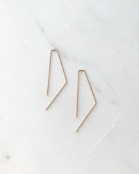 Token Jewelry Small Bent Slide Earrings in 14K Gold Fill
