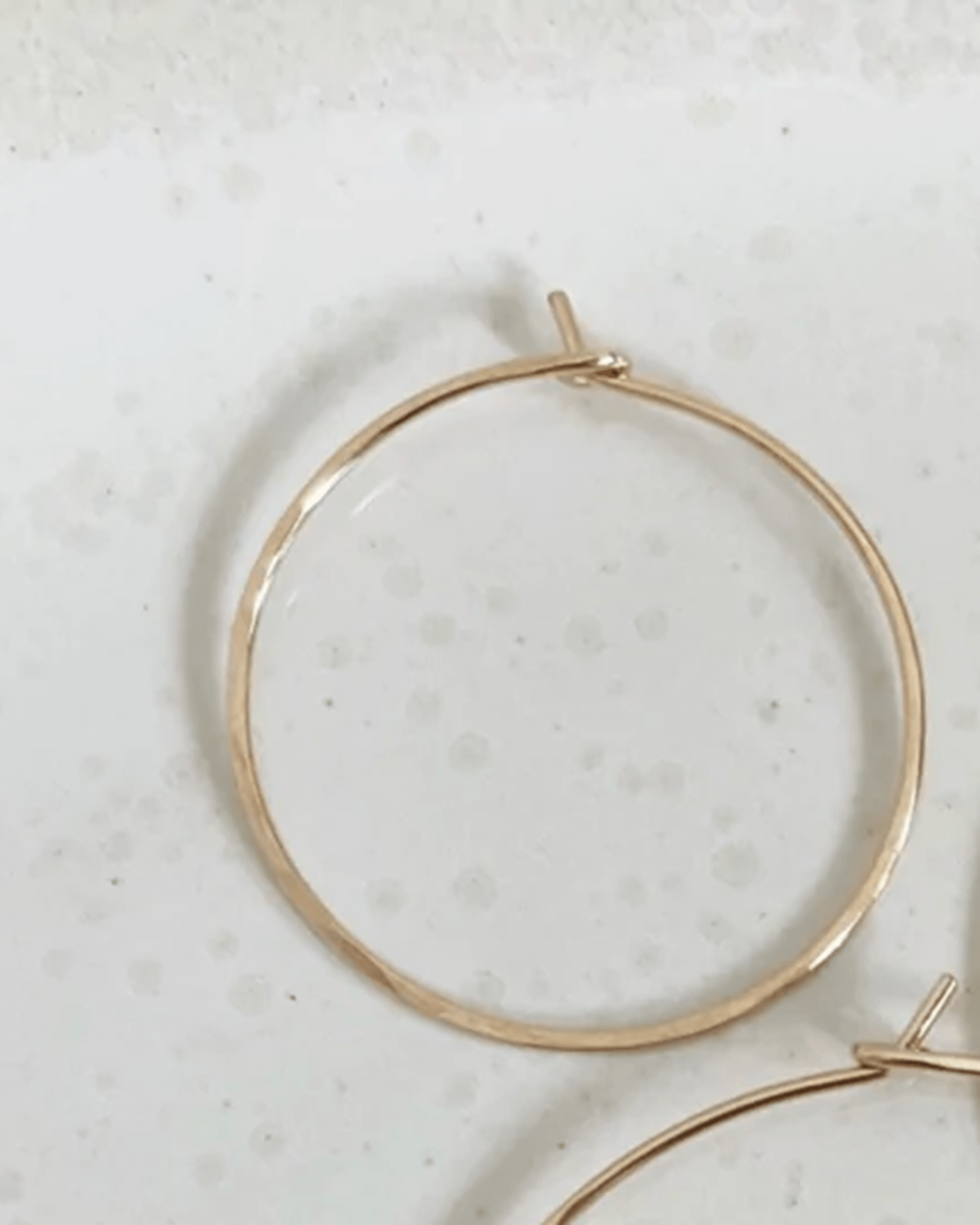 Token Jewelry Small Organic Hoops in 14K Gold Fill