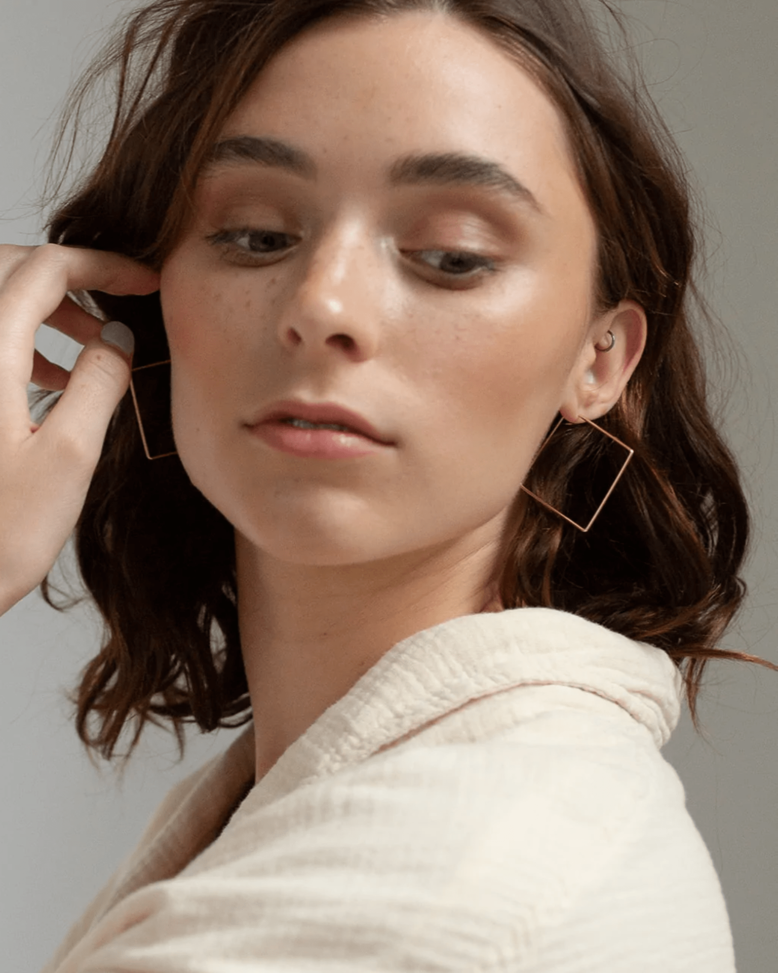 Token Jewelry Jewelry 14K Gold Fill Square Hoops in 14K Gold Fill