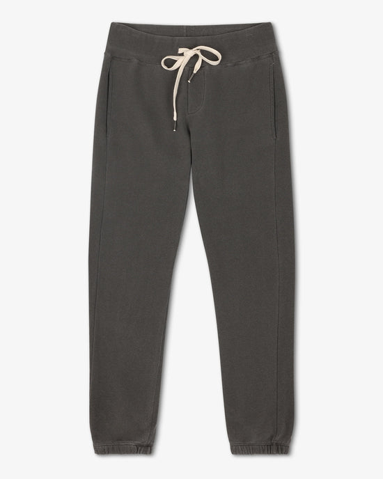 NSF Sayde Slim FT Sweatpant in Faded Black 