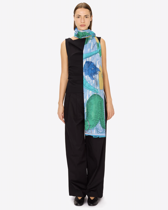Inoui Editions Scarf / Etole 100 Fantastique in Emerald 