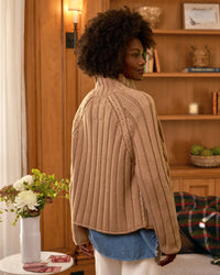 Frank & Eileen Clothing Mini Cotswolds Cable Cardigan in Camel