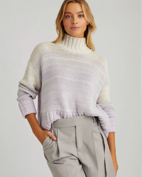 Ombre Blair Pullover in Purple Rose
