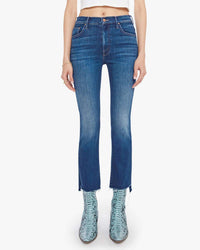 Mother Denim The Insider Crop Step Fray In Troublemaker