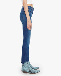 Mother Denim The Insider Crop Step Fray In Troublemaker