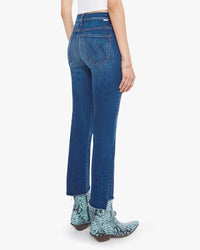 Mother Denim The Insider Crop Step Fray In Troublemaker