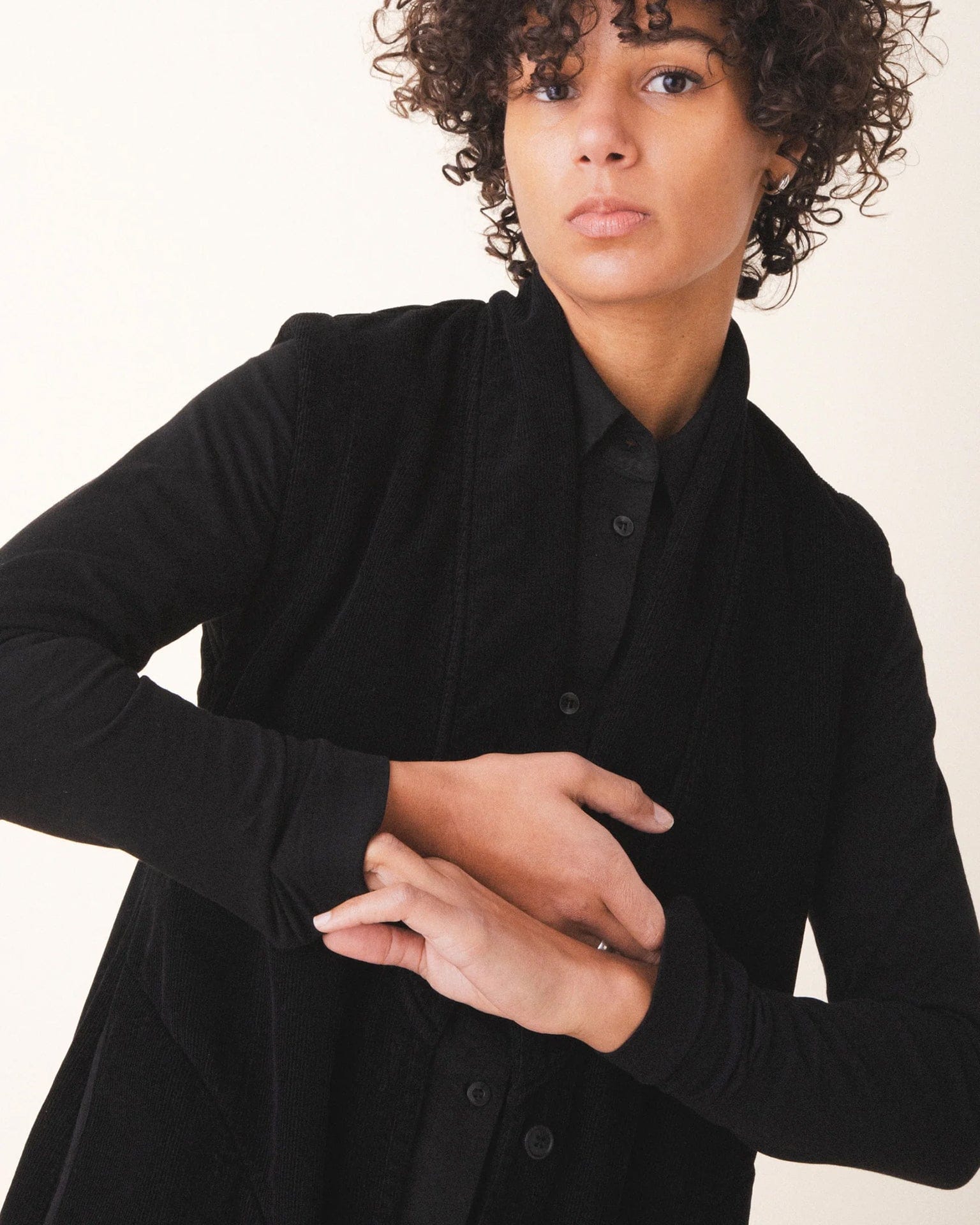 Fireside Vest in Black - Bliss Boutiques