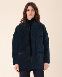 Velvet Soft Blazer in Atlantic - Bliss Boutiques