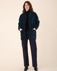 Velvet Soft Blazer in Atlantic - Bliss Boutiques