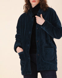 Velvet Soft Blazer in Atlantic - Bliss Boutiques