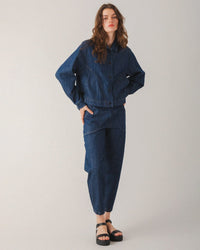 Juxtapose Jacket in True Blue - Bliss Boutiques